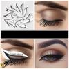 Fox Eye Makeup Stamps 12pcs/bag Winged Eyeliner Stencil Template Shaping Tools Eyebrows Printable Eye Shadow Templates Tool Stickers