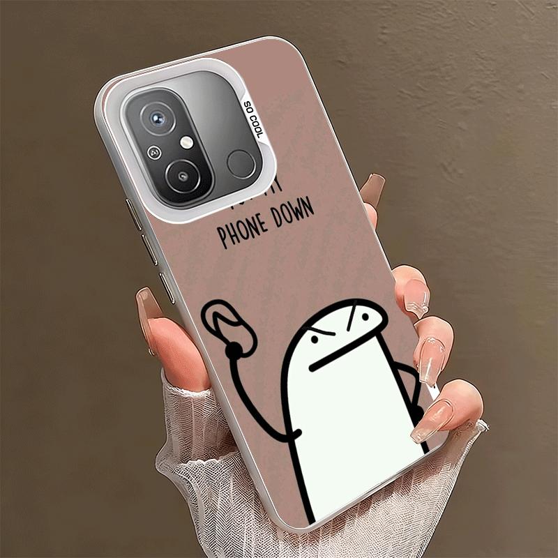 Забавный противоударный чехол для телефона Xiaomi Poco X7 X6 X5 X3 Pro F7 Ultra M8 Redmi 15C 15 14C 13C 12C 10C 13 'Не трогай мой телефон'