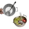 Корейская миска для подачи рисового вина с эргономичными ручками и matching ложкой, столовые приборы из нержавеющей стали 304