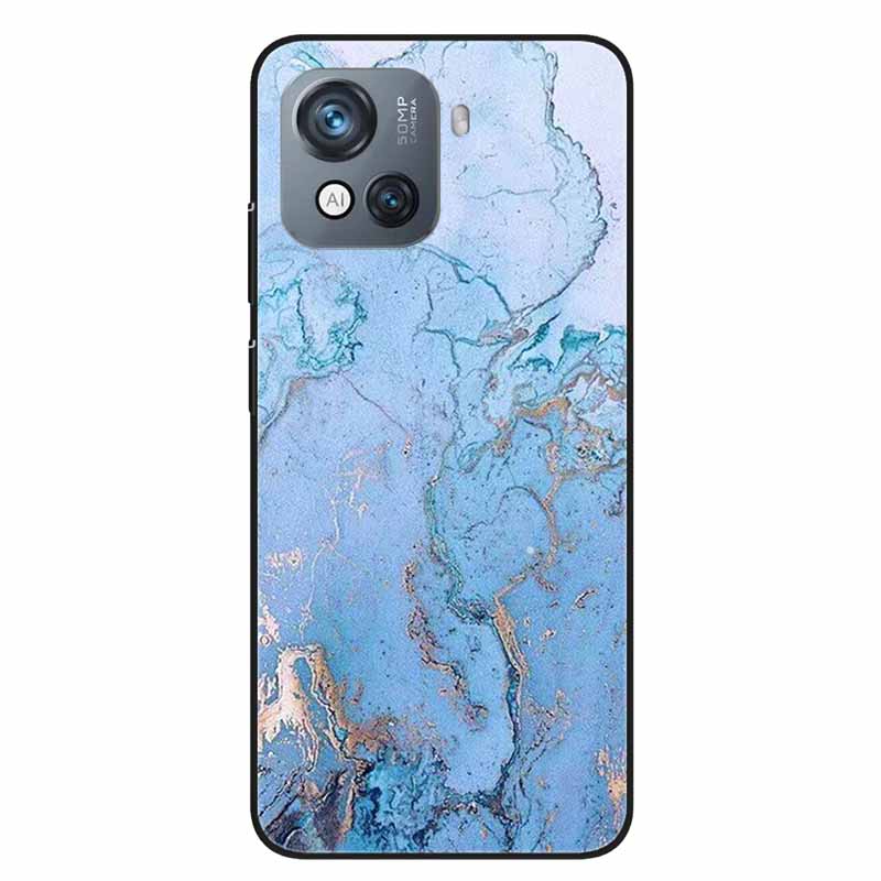 For Blackview Oscal C80 Case C 80 Marble Printing TPU Silicon Soft Phone Covers for Oscal C80 OscalC80 Back Cases Black Shells