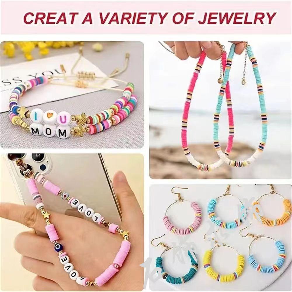 Плоские ювелирные изделия, аксессуары, материалы для самостоятельного изготовления, однотонное ожерелье, подходящие по цвету круглые свободные бусины, браслет ручной работы, брелки, 6 мм, прокладки, аксессуары