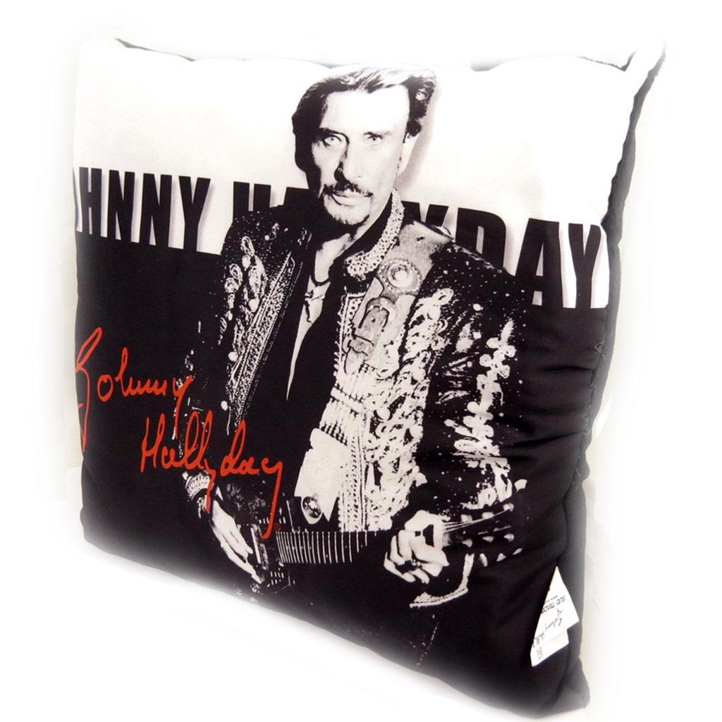 Johnny Hallyday [L2251] - Декоративная подушка "Джонни Холлидей" на гитару - 32 см