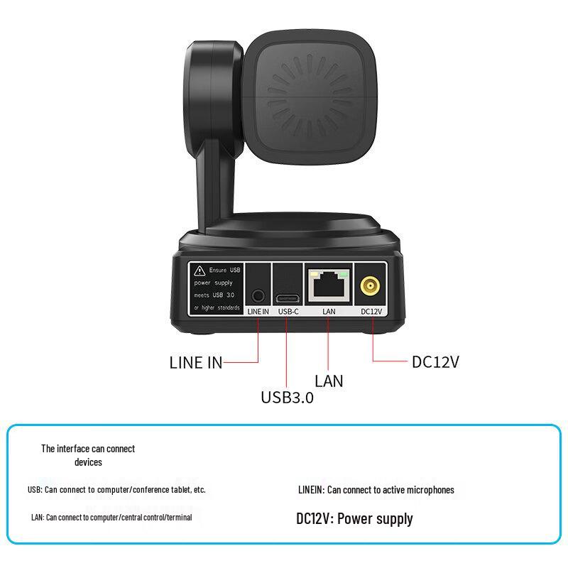 Shenghua Shitoneg 4K UHD 3x Optical Zoom AI Tracking Video Conference Camera (CN version)