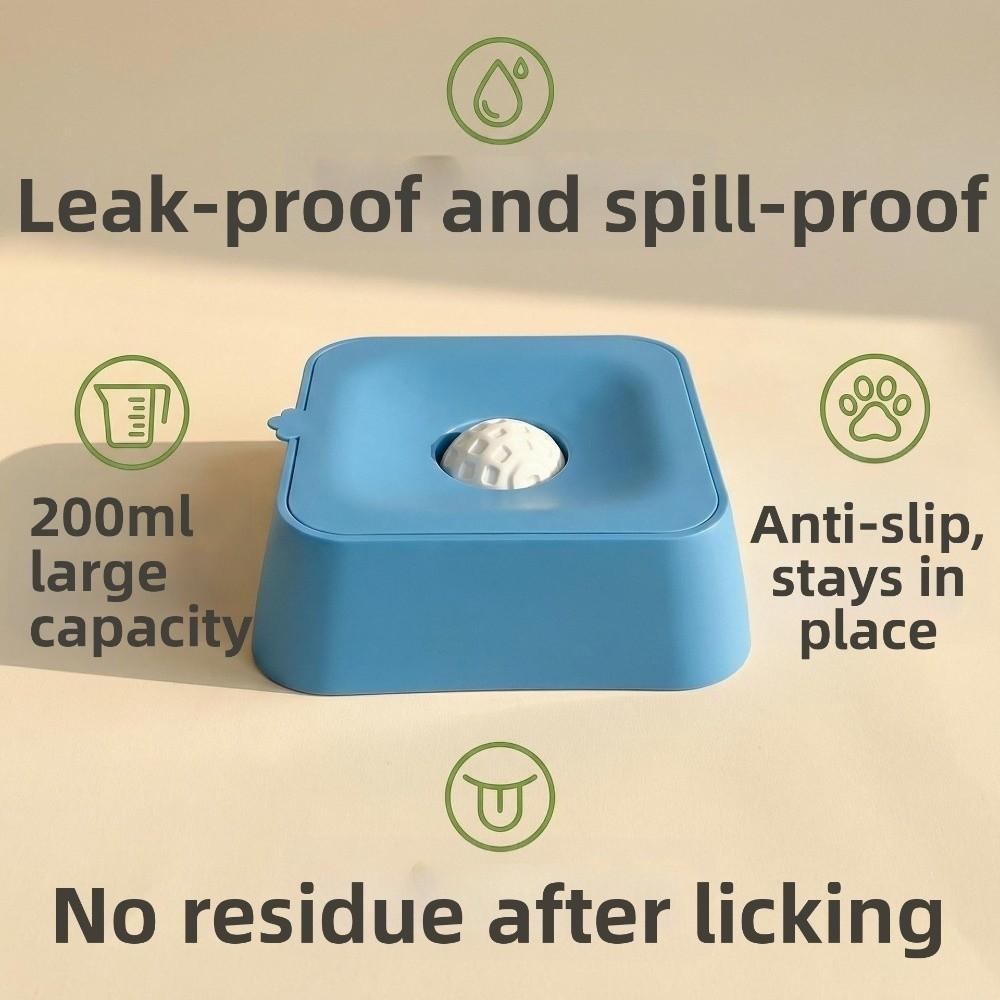 Blue Black Dog Lick Bowl PP Material Puppy Training Bowl Upgrade Lick Ball Bowl  for Dog Cats