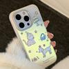 Позолоченный Милый Милый Питомец Подходит для Чехла Мобильного Телефона Iphone17 16 Лазерный 15Promax Поколение 14 Мультяшный 11 Гальваническое Покрытие