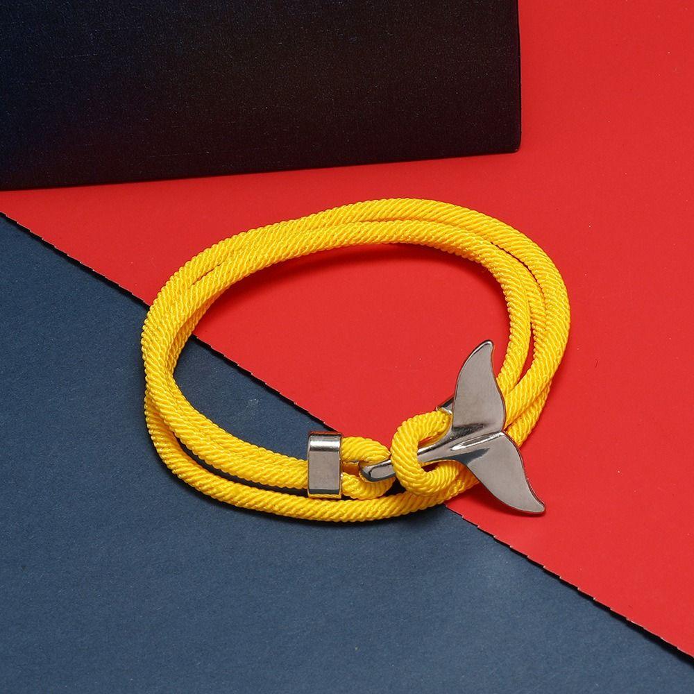 Ocean Series Trendy Men Bracelet Fashion Jewelry Braided Rope Bracelet Korean Style Hand Strap