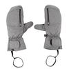 1 Pair Ski Mittens Grey Watertight Touch Screen Warm Snowboarding Mittens Inner 5 Fingers for Outdoo