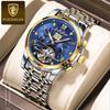 Новые роскошные мужские часы высшего бренда с коробкой, автоматические многофункциональные мужские механические часы
