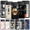 Ретро Винтажный Старый Кассетный Пленка Чехол Для Телефона Для Samsung Galaxy Z Flip3 Flip4 Flip5 PC Корпус Для Z Flip 3 4 5 Жесткая Складная Крышка