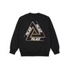 Palace Basically A Tri-Ferg Crew Black Unisex Tops P21CW008
