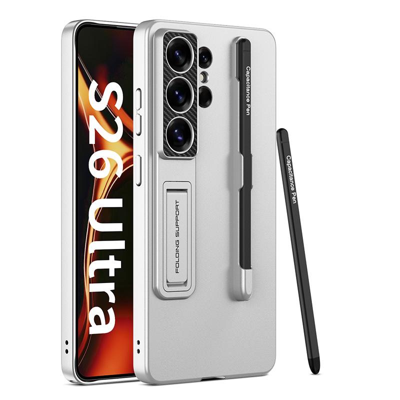 Держатель для Samsung S26Ultra, Чехол для мобильного телефона S26u с противоударным слотом для стилуса, Жесткий чехол-стилус с силиконовым наконечником