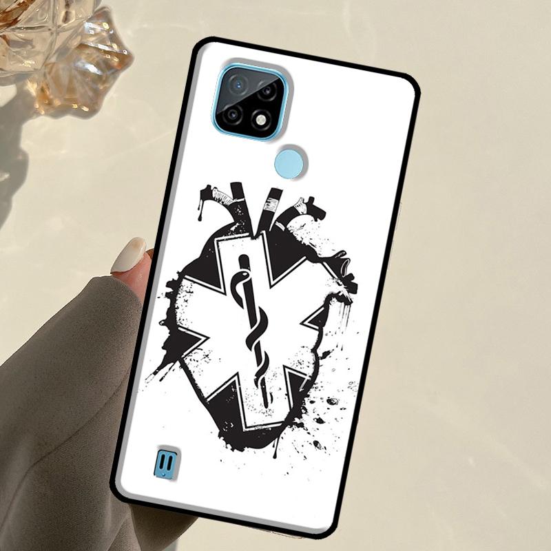 Медицина Врач Медсестра Для Realme C55 C51 C21Y C25S C75 C67 C61 C53 13 12 10 11 14 Pro Plus GT 6T 6 5 GT7 Pro Чехол