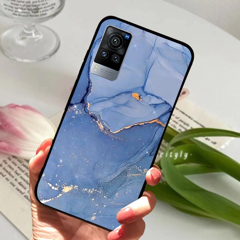 Чехол для VIVO X60 Pro 5G V2046 V2047A Мультяшный Милый Матовый Силиконовый ТПУ Мягкий Чехол для Телефона Для Vivo X60 X 60 Ударопрочный Coque Бампер