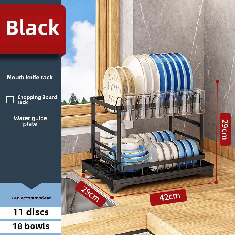 Foldable Dish Drying Rack Kitchen Organizer with Cup Holder, Countertop Dish Storage Rack for Kitchen, No Installation Required