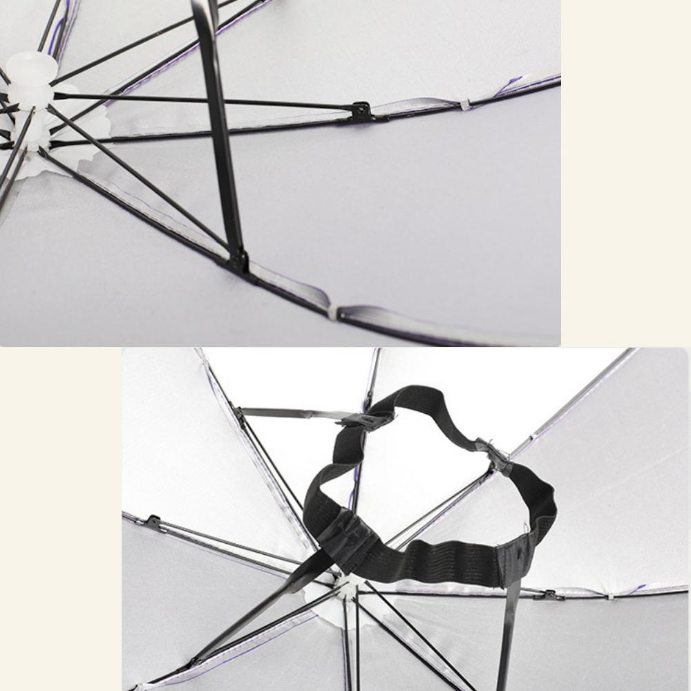 Рыболовная шляпа-зонт с эластичной повязкой на голову. Портативная рыболовная шляпа. Очень полезна при садоводстве и отдыхе на свежем воздухе.