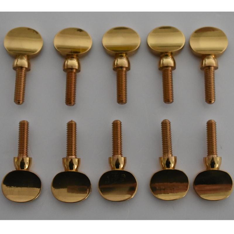 Gold Copper Clarinet Saxophone Sax Neck Tightening Screws Soprano Alto Tenor Woodwind Instrument Parts Pack of 10