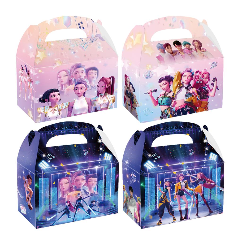Охотники на демонов Праздничные принадлежности Конфетная коробка Вечеринка для будущей мамы Корейский K-pop Аниме Украшение для дня рождения Дети День рождения Бумажные подарочные коробки