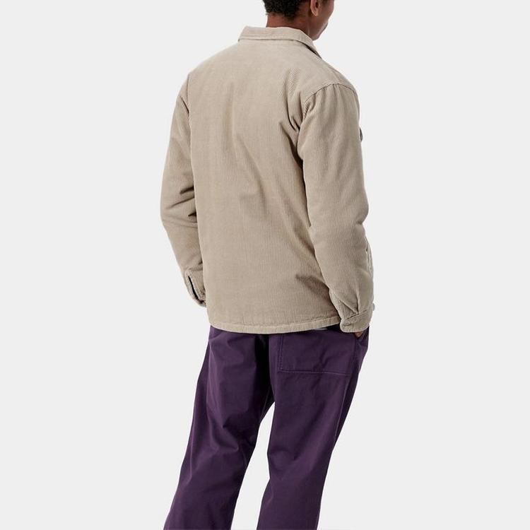 Carhartt WIP Однобортная вельветовая рубашка-куртка Мужские куртки Светло-коричневый I028827-G1-00