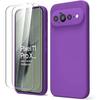 Coque Pour Google Pixel 11 Pro XL, Protection Silicone Slim Anti-Rayures Violet - 2 Verres Trempés