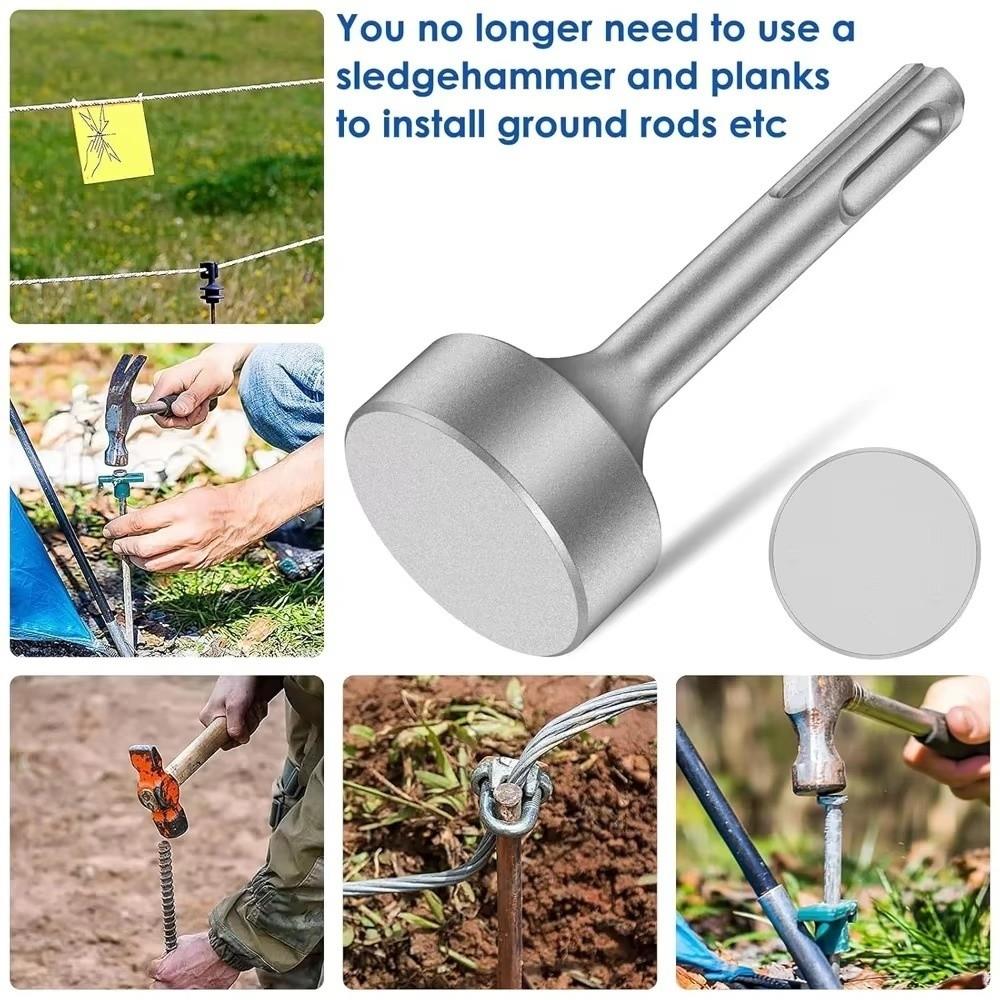 Flat Head Drill Bit Driver Wear Resistant Pile Driving Hammer New Hammer Head Fence Installation