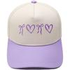 New butterfly love knot truck driver hat embroidery retro leopard print color matching baseball cap European beautiful woman leisure