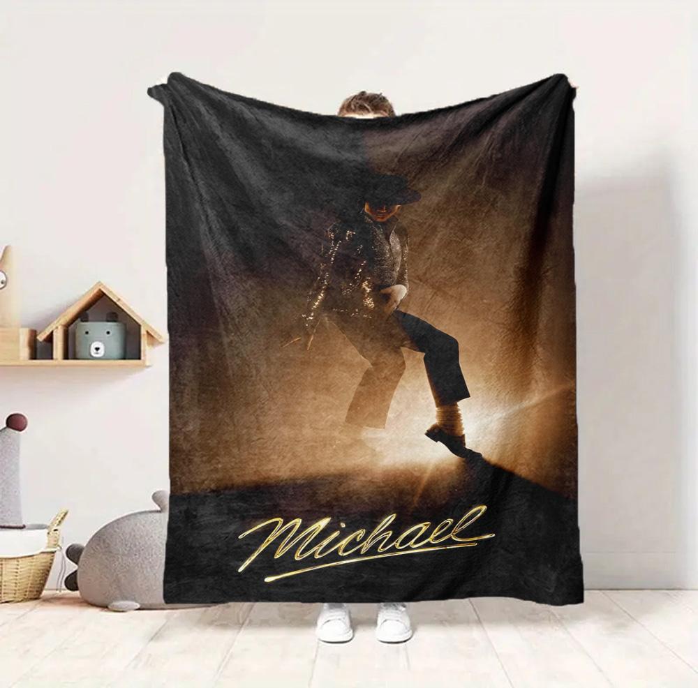 Michael Jackson'S Vision Flannel Blanket Throw Blanket Soft Warm Sofa Bed Home Decor Unique Christmas Gift