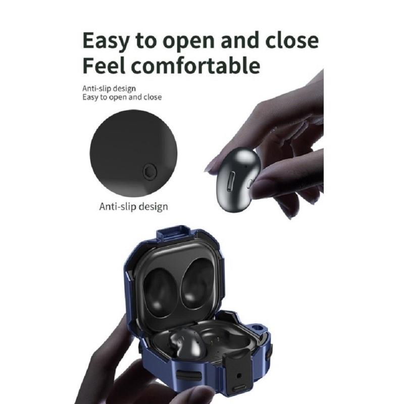 Мягкий защитный чехол для наушников с замком-переключателем, чехол против падения, совместимый для Samsung Buds Pro/Buds