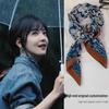 Zhang Ruonan Silk Scarf: Women's 2025 Spring/Summer Retro Neck Tie Accessory - High-End Small Square Neckerchief