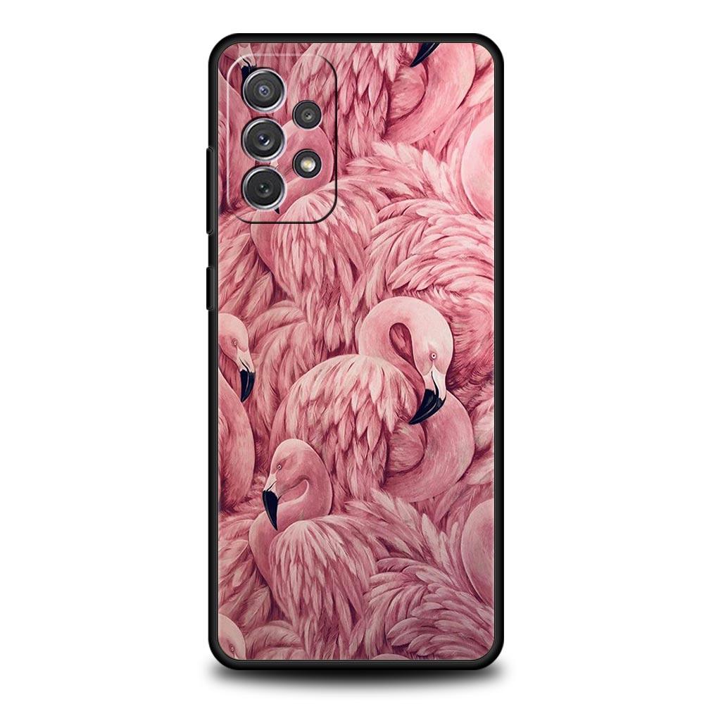 Розово-красный чехол-фламинго для телефона Samsung Galaxy A51 A71 A21S A12 A11 A31 A41 A01 A03s A52 A32 A22 A13 A23 A33 A53 A73 5G