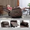 Faux Leather 70 degrees Electric Riser Recliner Chair, Dark Brown