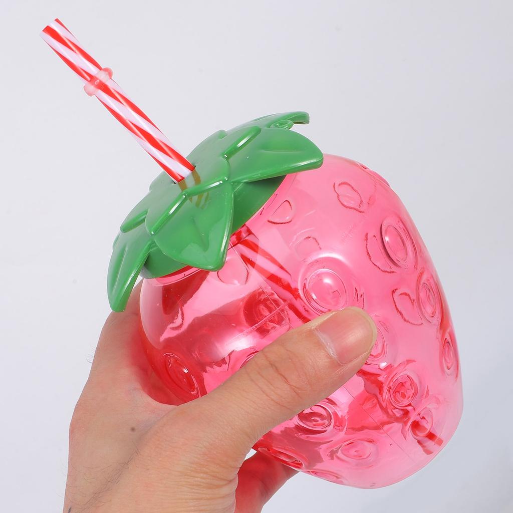 4 шт. Стаканы Сок Клубничная чашка Детские бутылки для воды Кофейные чашки с крышками Графин Напиток PP Стакан для питья Молоко