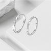 Adjustable Open Ring Set Couples Minimalist Mobius Design Fashion Sterling Look Band