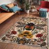 Vintage Bee Rug - Machine Washable Non-Slip Mat for Kitchen/Living Room, Scandinavian Home Decor