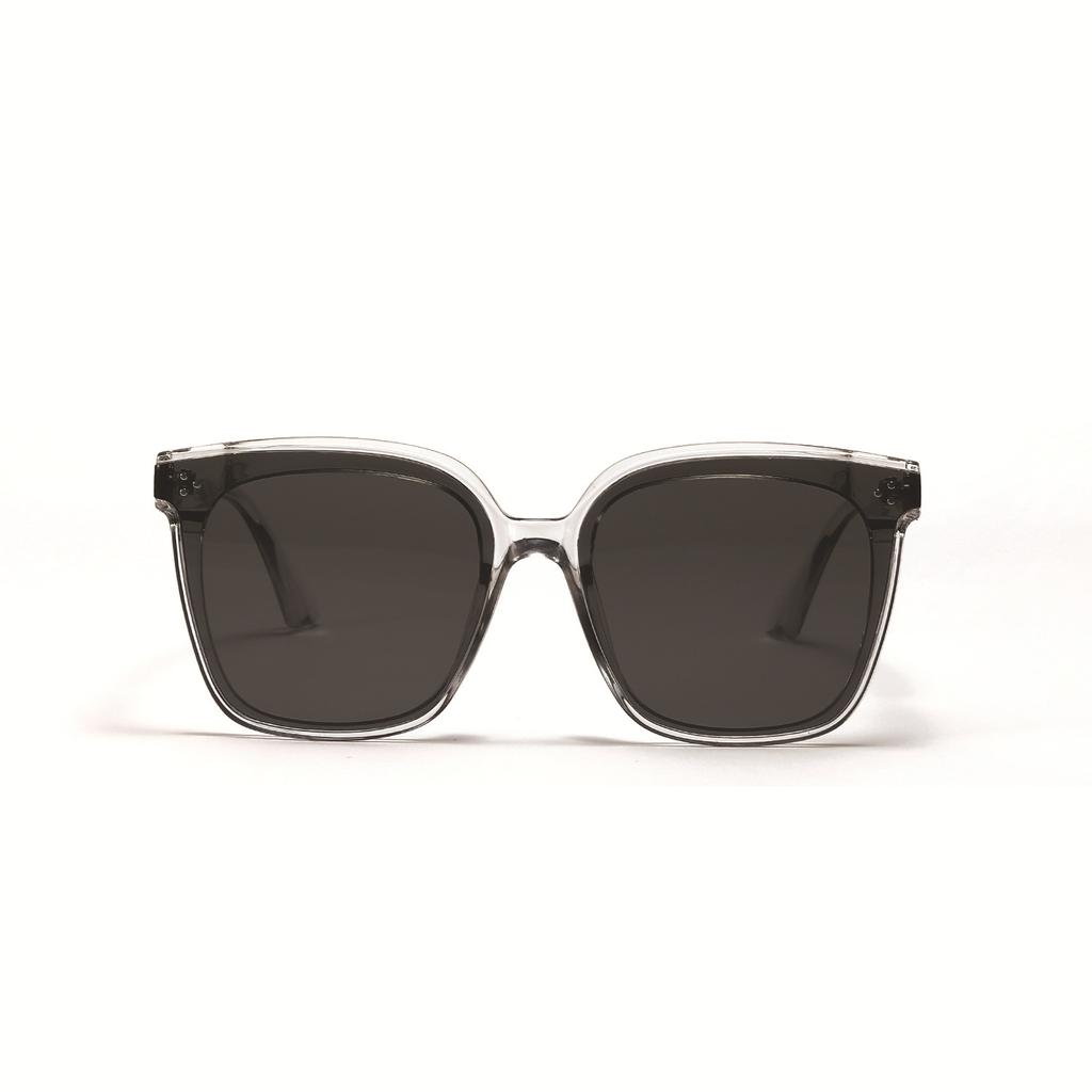 Очки B343 Rivet Square Large Frame Trendy Temple Metal Sunglasses Women's Sunglasses Trendy Men