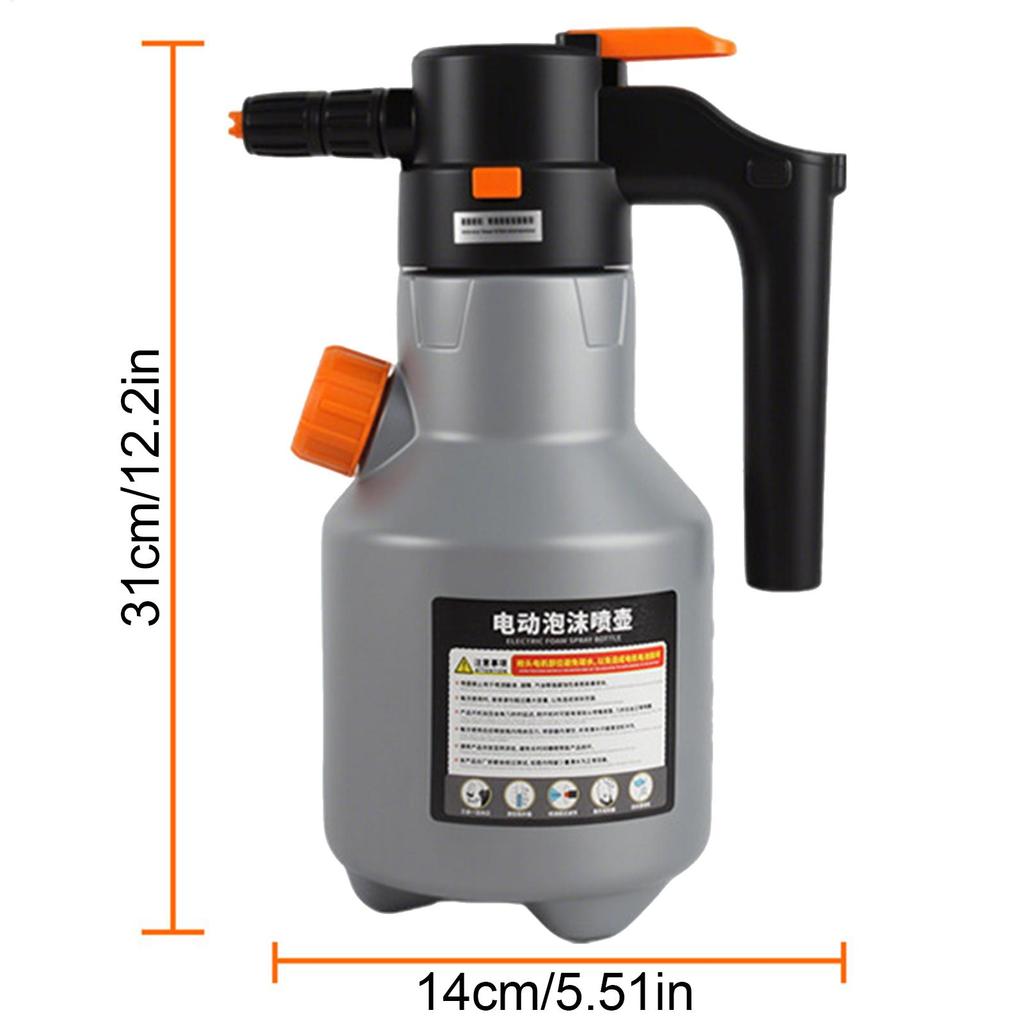 2L Powerful Electric Foam Sprayer Car Wash Snow Foam Spray Bottle Rechargeable Auto Wash Sprayer Can Car Accessories