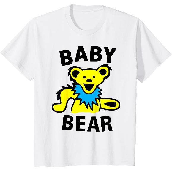 Kids Grateful Dead Baby Bear Yellow Dancing Bear Vintage Band T-Shirt