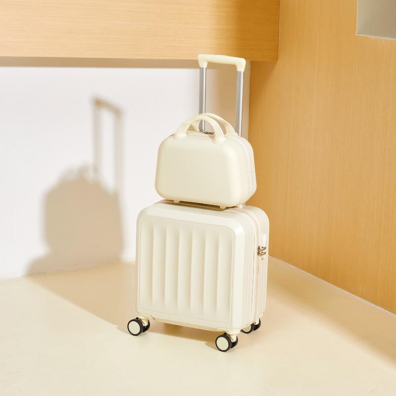 Lightweight Carry-On Luggage with Silent Wheels & Combo Lock for Students & Women