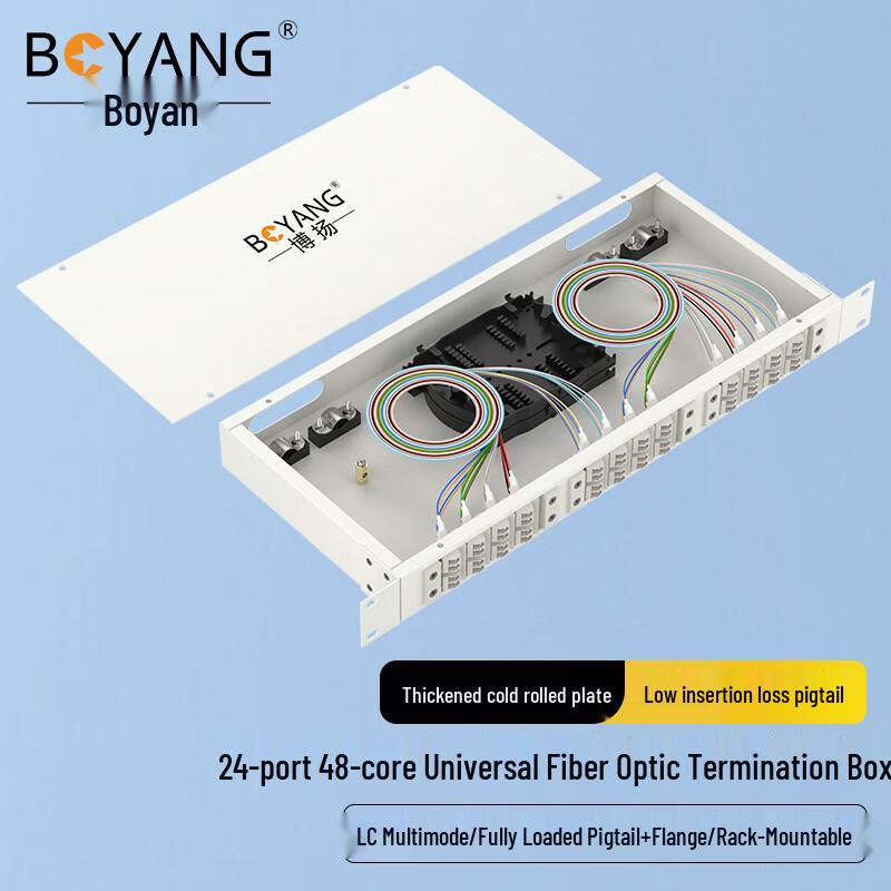 Boyang 1U Fiber Optic Rack Mount Management Solution