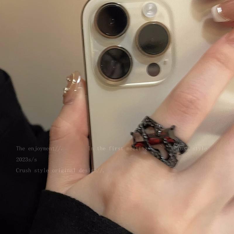 Новые милые зеленые кольца-монстры для женщин, модные милые двухцветные кошачьи глаза, открытые парные кольца, свадебные аксессуары для пальцев, ювелирные изделия