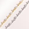 Sparkling Stones Rhinestone Bracelet Colorful Crystal Leaf Vine Bracelet  Wedding Jewelry