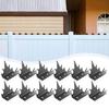 12Pcs Fence Fence Spikes with Screws Anti-Climb Thieves Intruder Animal Deterrent
