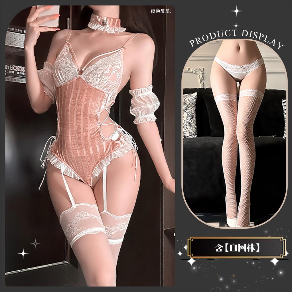 Sexy lingerie sexy bunny hot one-piece seduction bed free uniform maid cos female