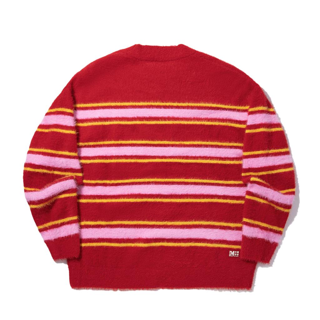 Li Ning Daily Prosperity Series Loose Comfortable Warm Sweater Unisex Sweater Samba-Red Fruit-Yellow Peach-Wood-Pink AMBV297-1