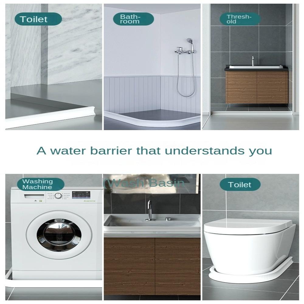 Самоклеящийся барьер для воды в душе, гибкая пробка для воды, уплотнительная лента для пола, кухни, туалета