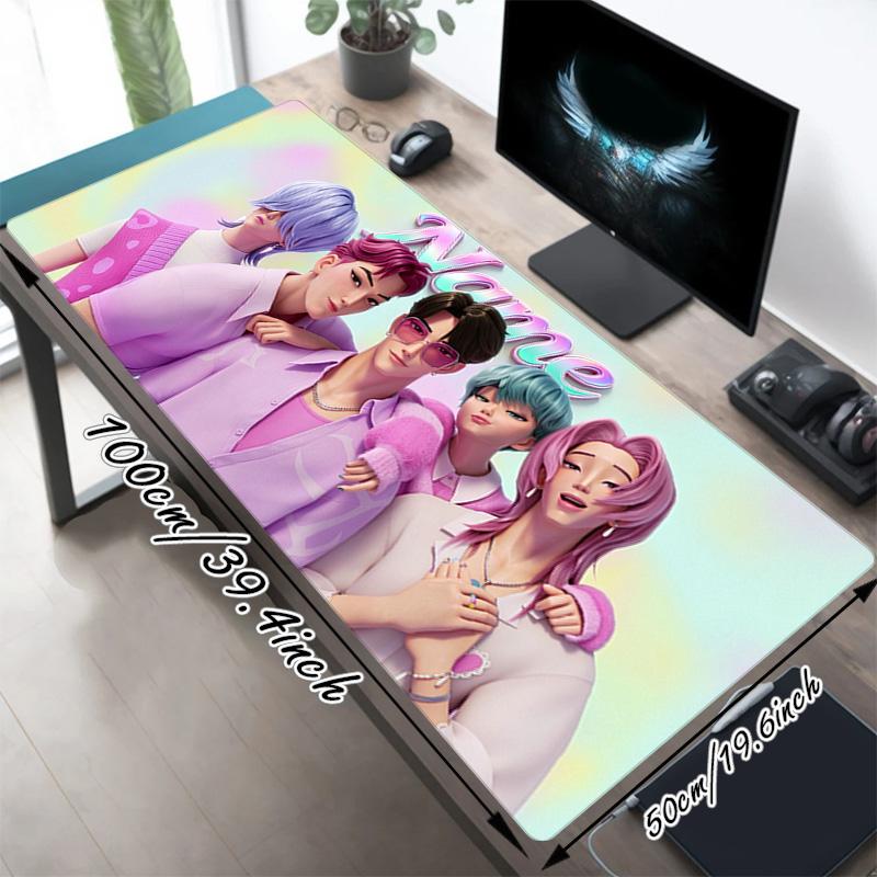 Custom Name Virtual Fashion Gamer Large Deskmat Mousepad Playmat Xl Keyboard Mouse Pad Gaming Desk Accessories Anime Pc Extended Pads