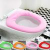 Candy-colored O-shaped Portable Toilet Mat Round Universal Toilet Cover Toilet Seat Warmer