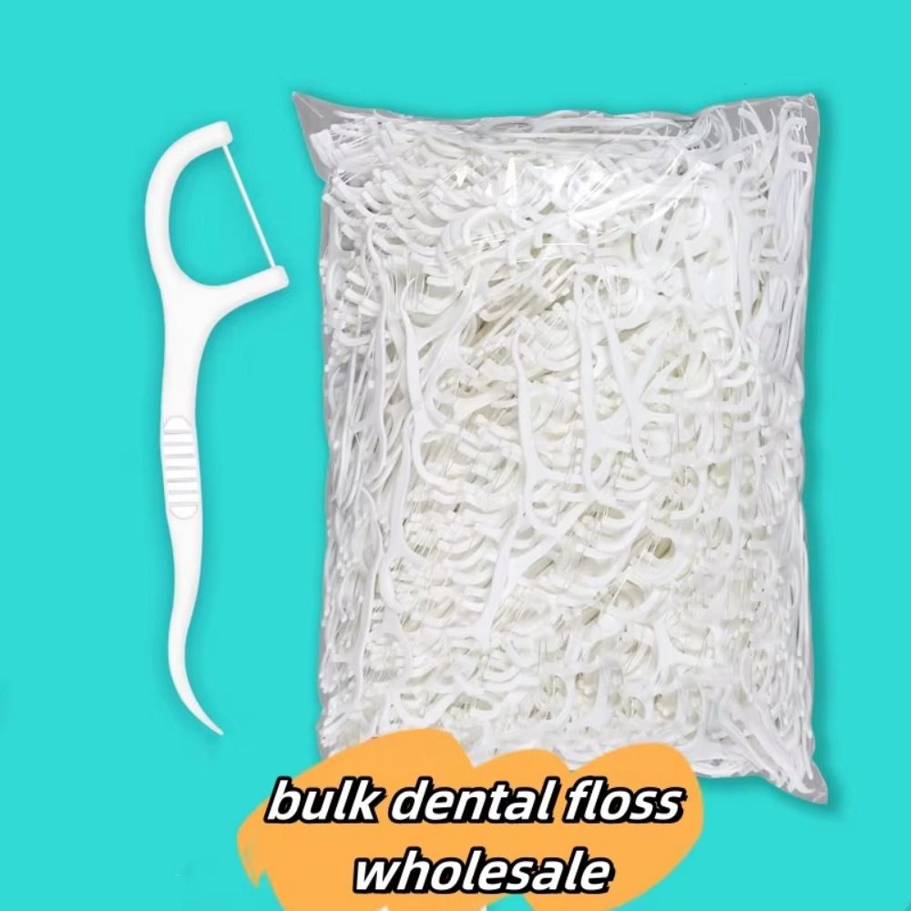 1000Pcs Tooth Cleaning Disposable Dental Floss Oral Hygiene Care Dental Floss Stick Teeth Cleaning