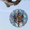 Mandala Wind Spinner - Metal Suncatcher for Indoor & Outdoor Decor, Ideal for Christmas, Halloween, Thanksgiving - No Battery Required, Single Piece