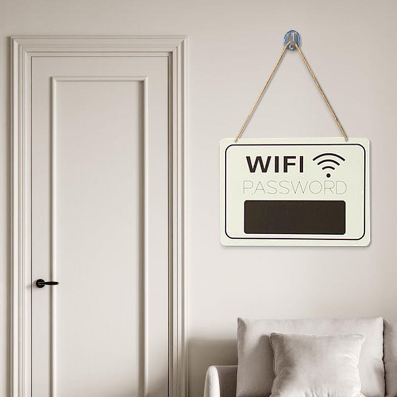 1/5 шт. Винтажная деревянная табличка с паролем Wi-Fi, настенный декор для дома, не требует электричества, для использования в помещении/на улице, минималистичная и долговечная
