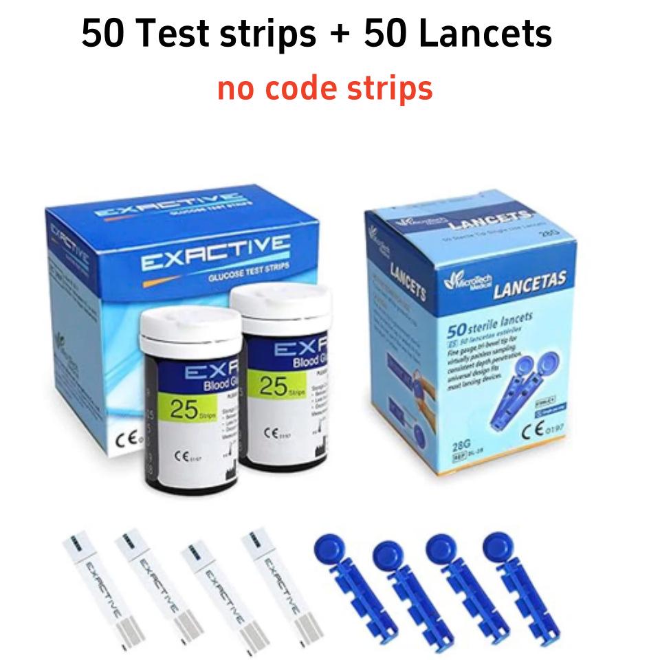 Глюкометр EXACTIVE VITAL с тест-полосками и ланцетами для экспорта